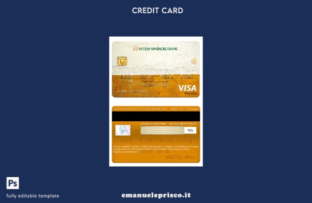 stile verificato Slovenia Intesa Sanpaolo Bank, modello di carta Visa Elecron Ba